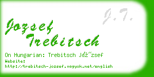 jozsef trebitsch business card